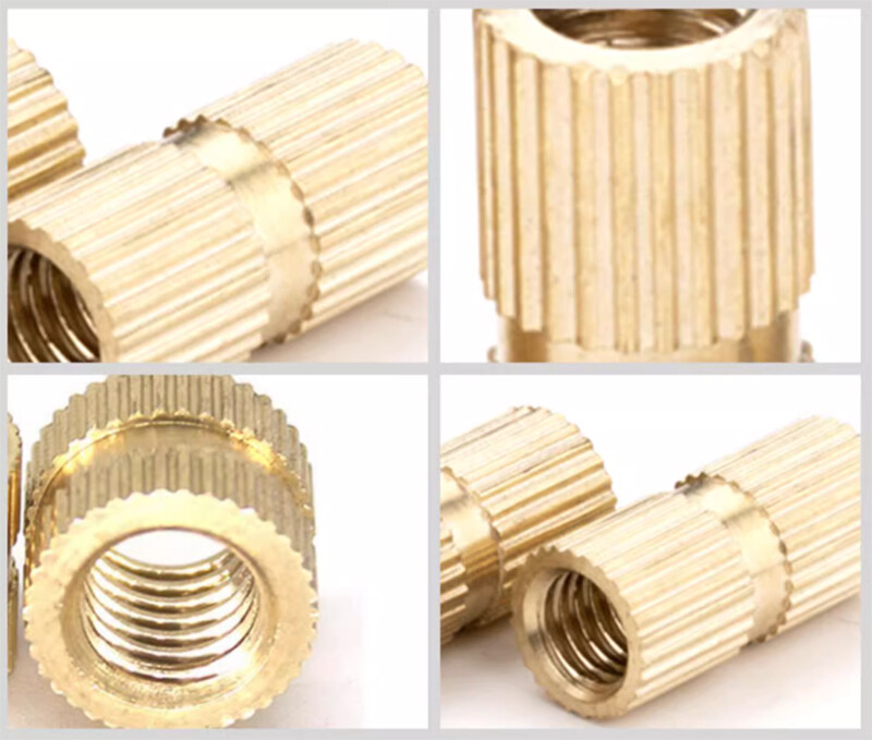 M2 M2.5 M3 M6 M8 Brass Thread Inserts Nuts Knurl Nut Copper Insert With Plastic