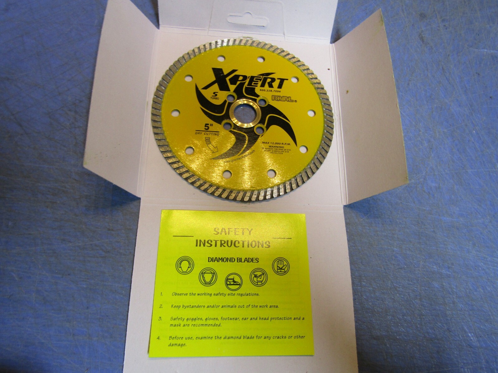 1 – Xpert 5" Standard Diamond Blade 5/8-20mm-7/8-4 Hole Arbor. NEW in Package