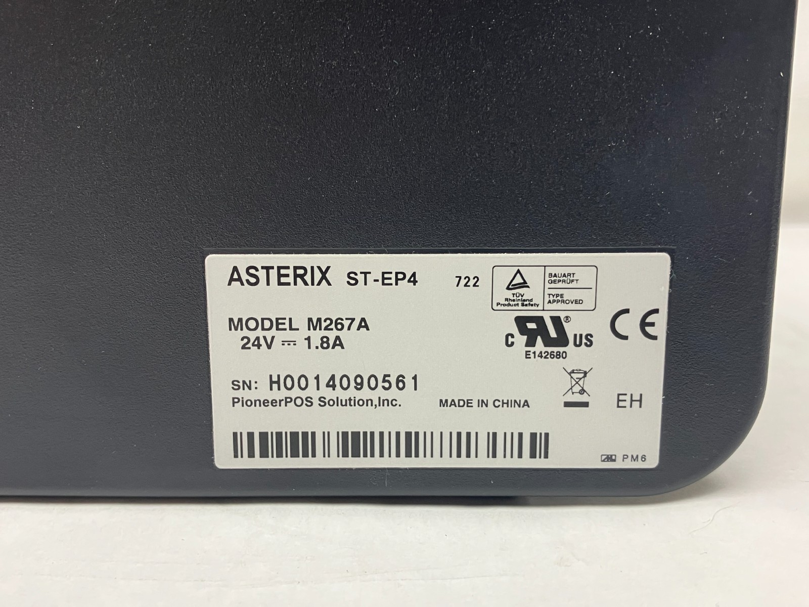Gently Used Asterix ST-EP4 M267A Windows 10 USB Receipt Printer