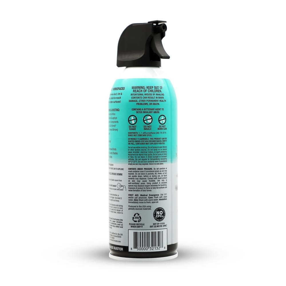10 oz. Compressed Air Air Duster Cleaning Compressor Ozone Safe 2 Pack of Can