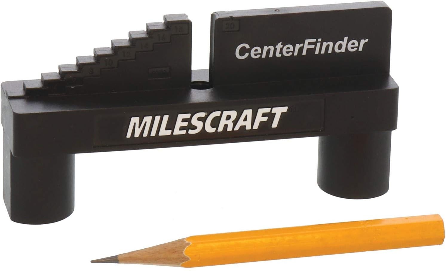 Milescraft 8408 Center Finder - Scriber and 1 Count (Pack of 1), Black
