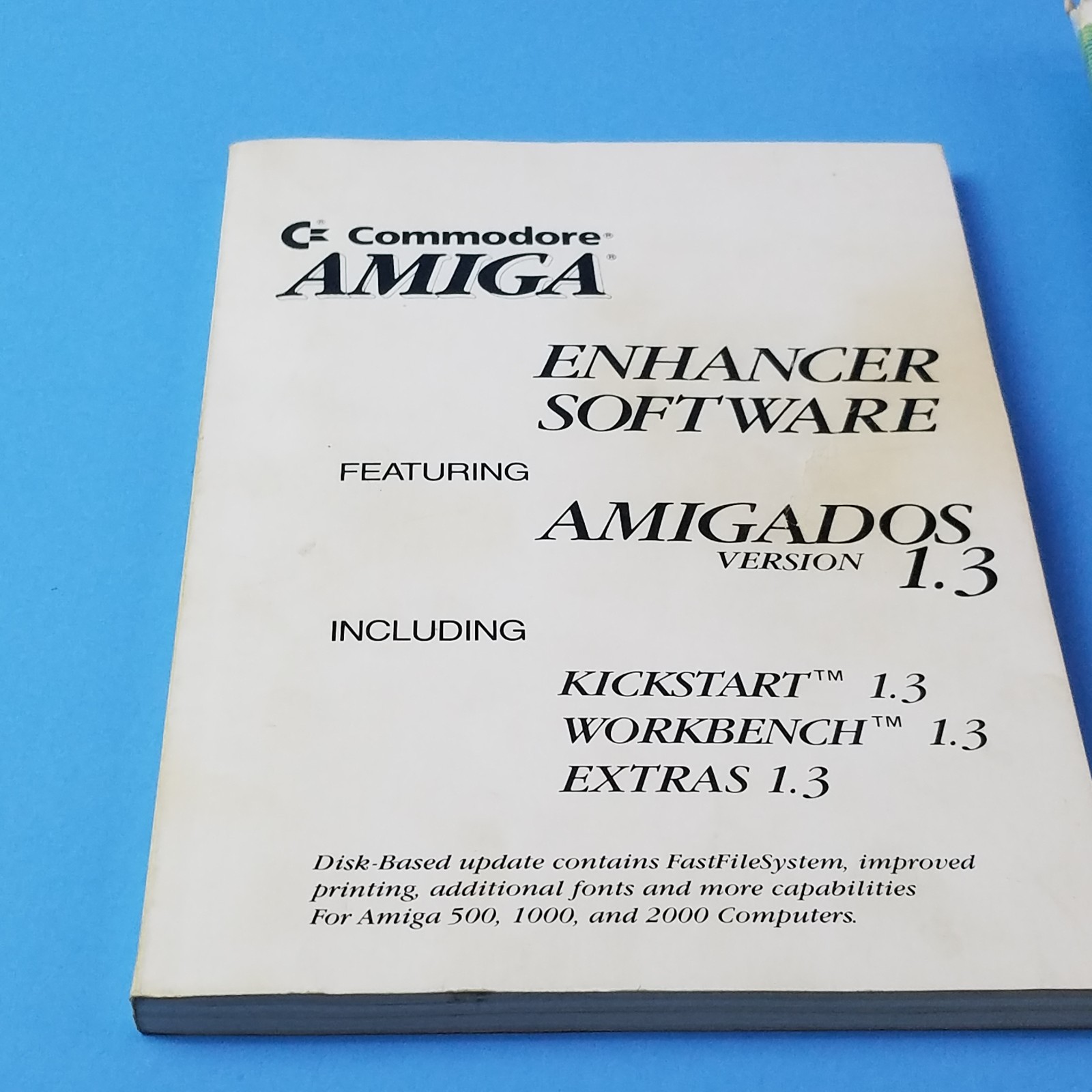 Vintage Commodore Amiga Enhancer Box 3 DISK Software Manual Book