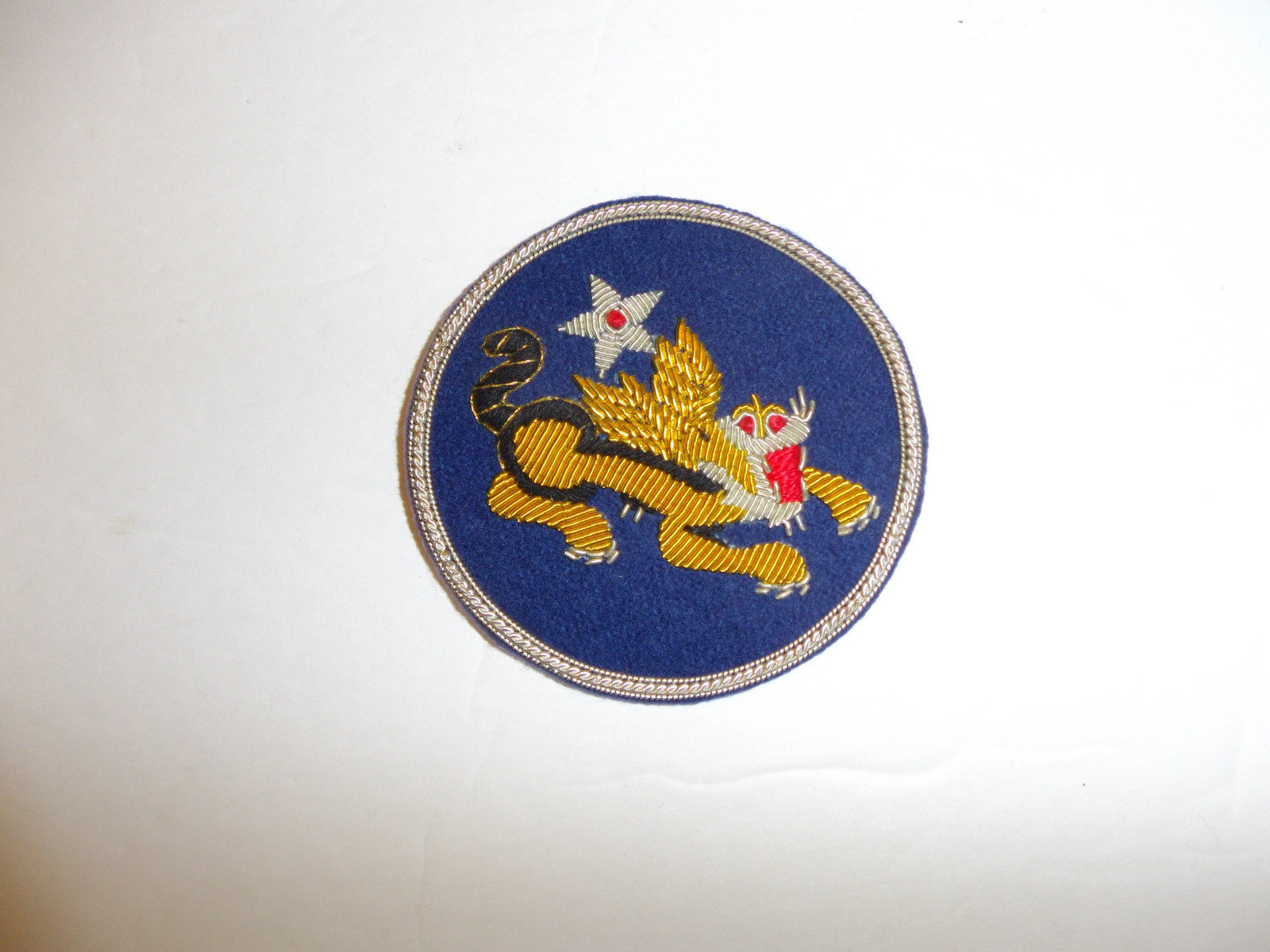 b1131 WW 2 US Army 14th Air Force patch Bullion Flying Tigers small R13A