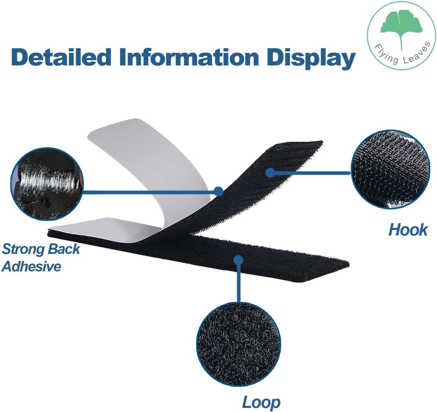 Robust Nylon Hook and Loop Strips - Multi-Size Adhesive Fasteners for Every Need