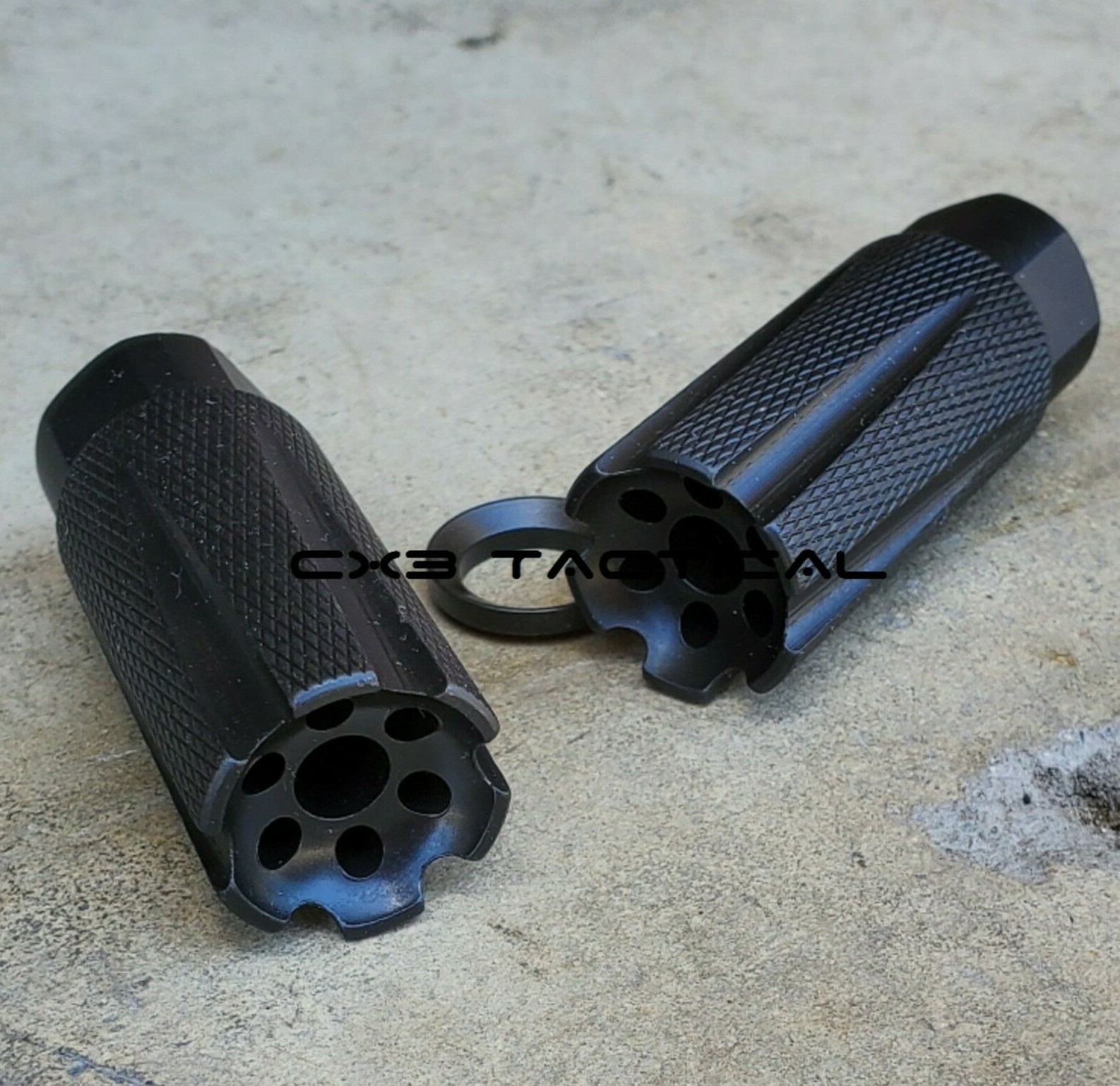 Ruger 10/22 Muzzle Brake .22LR 1/2-28 Linear Compensator Knurled Muzzle Brake