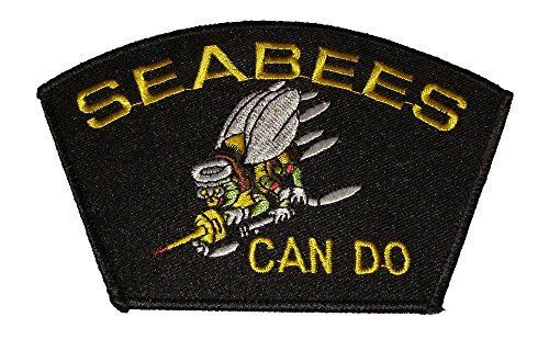 USN NAVY SEABEES CAN DO PATCH CB CONSTRUCTION BATTALION ENGINEER VETERAN