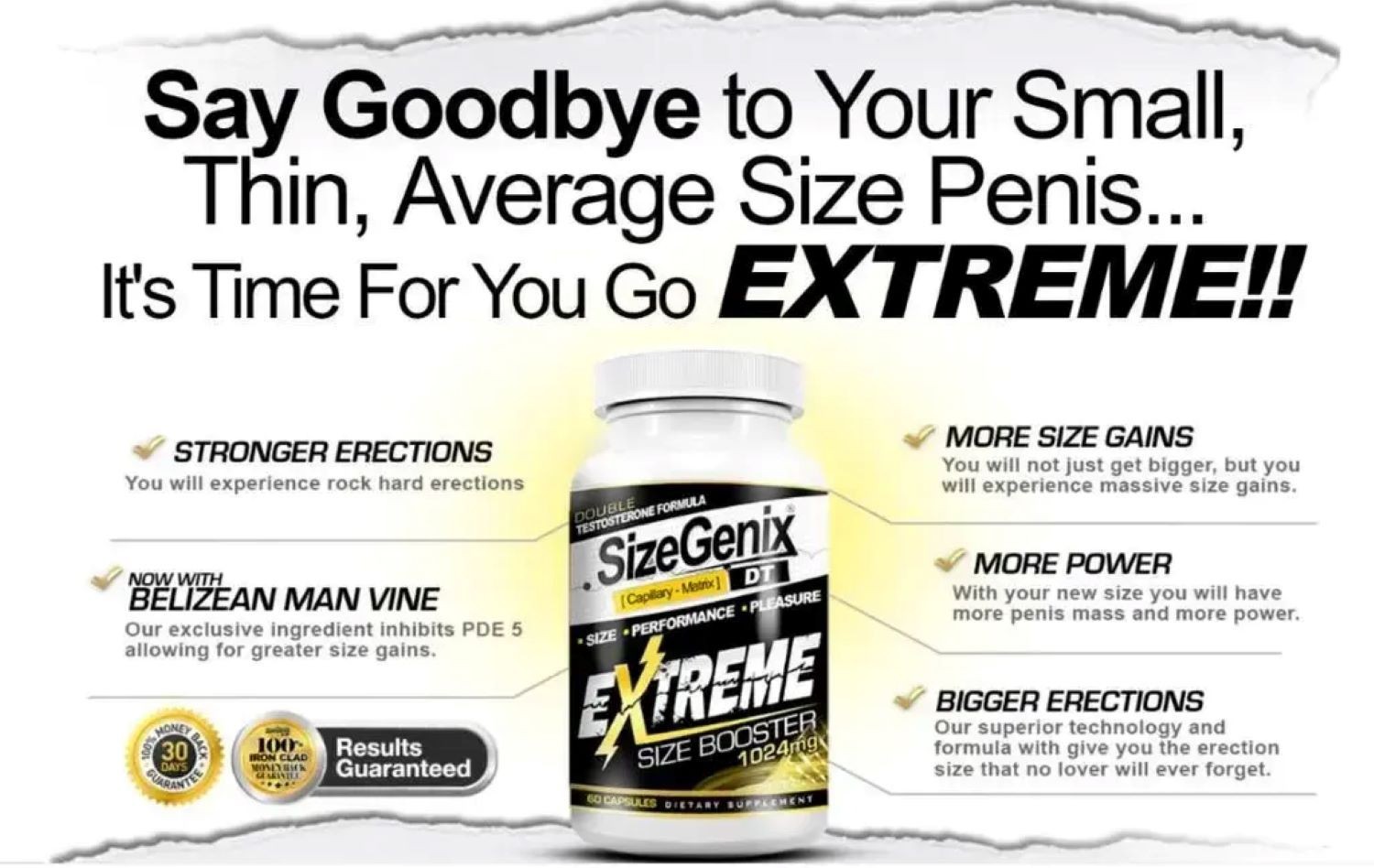 SizeGenix Men's Health Supplement