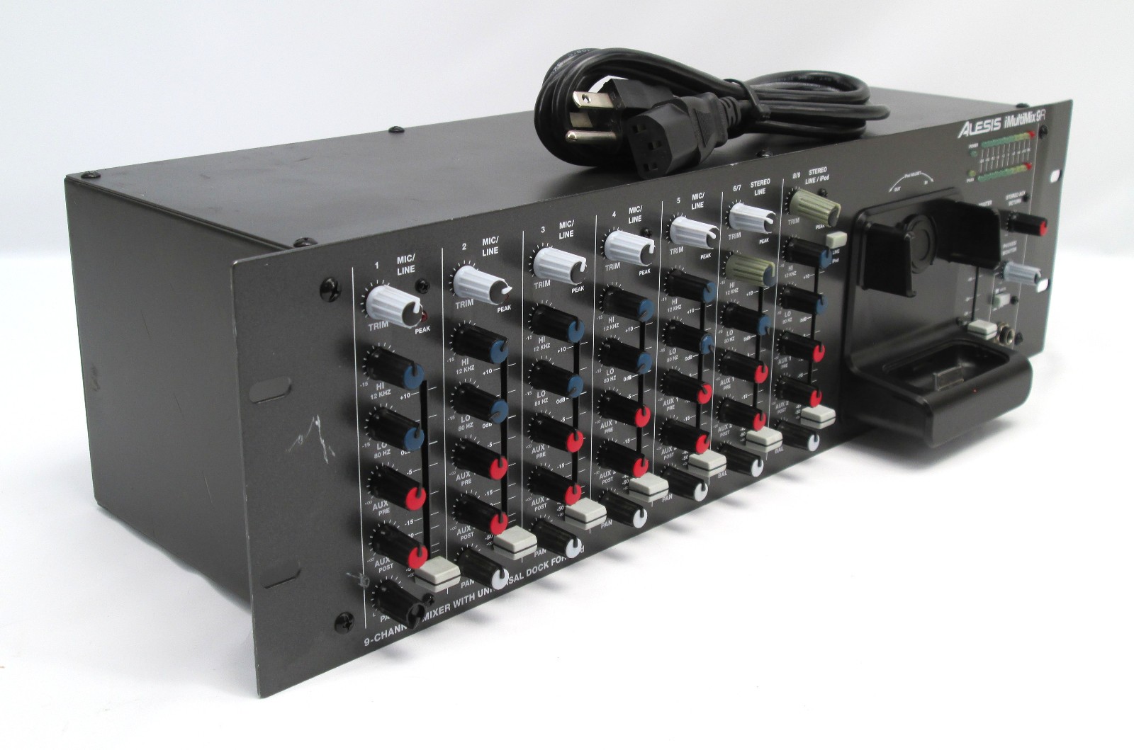Alesis iMultiMix 9R Rackmount 9-Channel Audio Mixer w/ iPod Dock