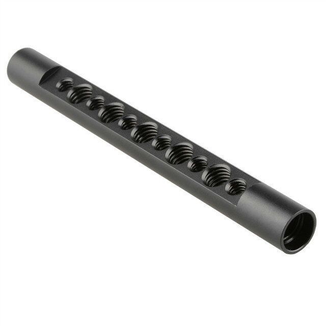 CAMVATE 15mm Cheese Rod 145mm Long with 1/4 3/8 Mount Holes for Camera Cage Rig