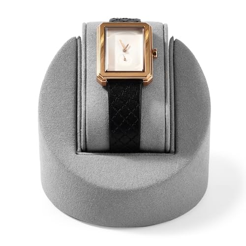 Microfiber Single Watch Stand Display Jewelry Watch Showcase Display Grey