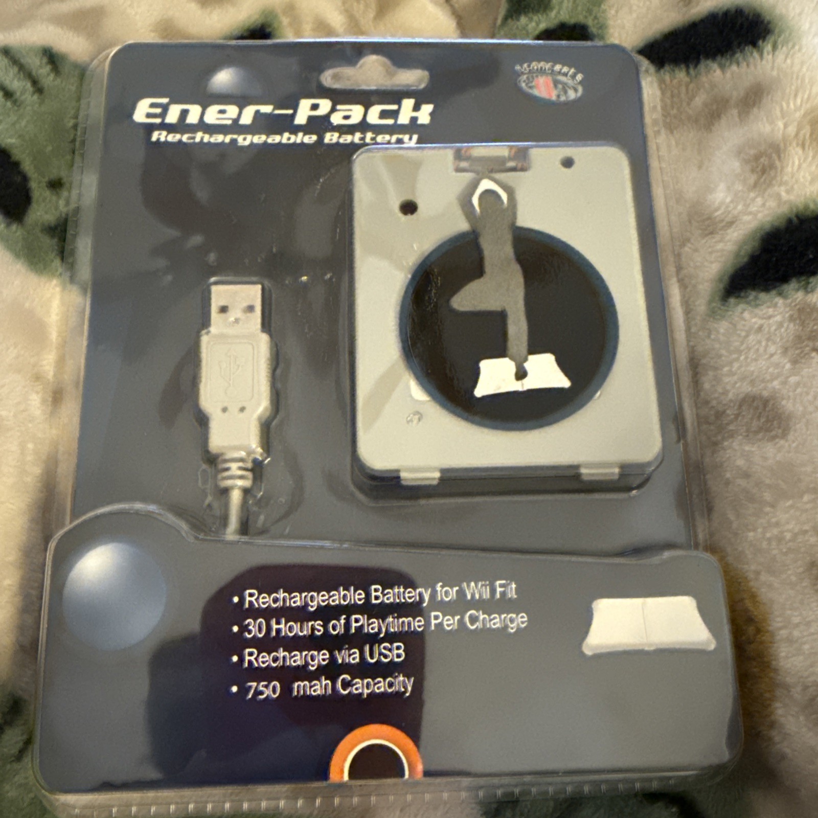 Sakar Ener-Pack Rechargeable Battery Pack For Wii Fit.  New Sealed