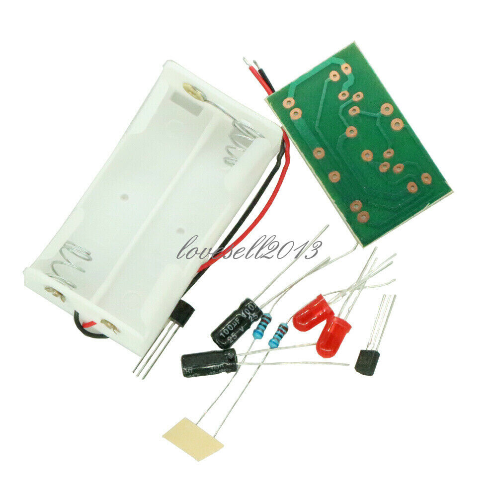 Triode Transistor Multivibrator LED Flash Light Electronic Circuit kits Training