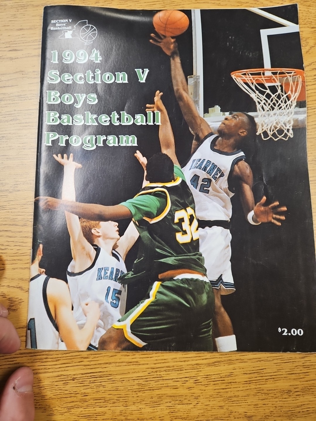 1994 Section V Boys Basketball Program Rochester NY Bishop Kearney Olympia