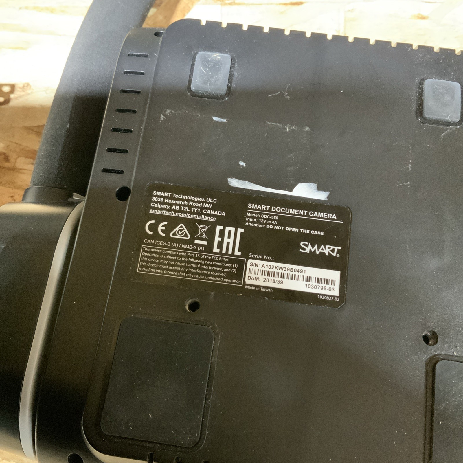 SMART Technologies SDC-550 Document Camera
