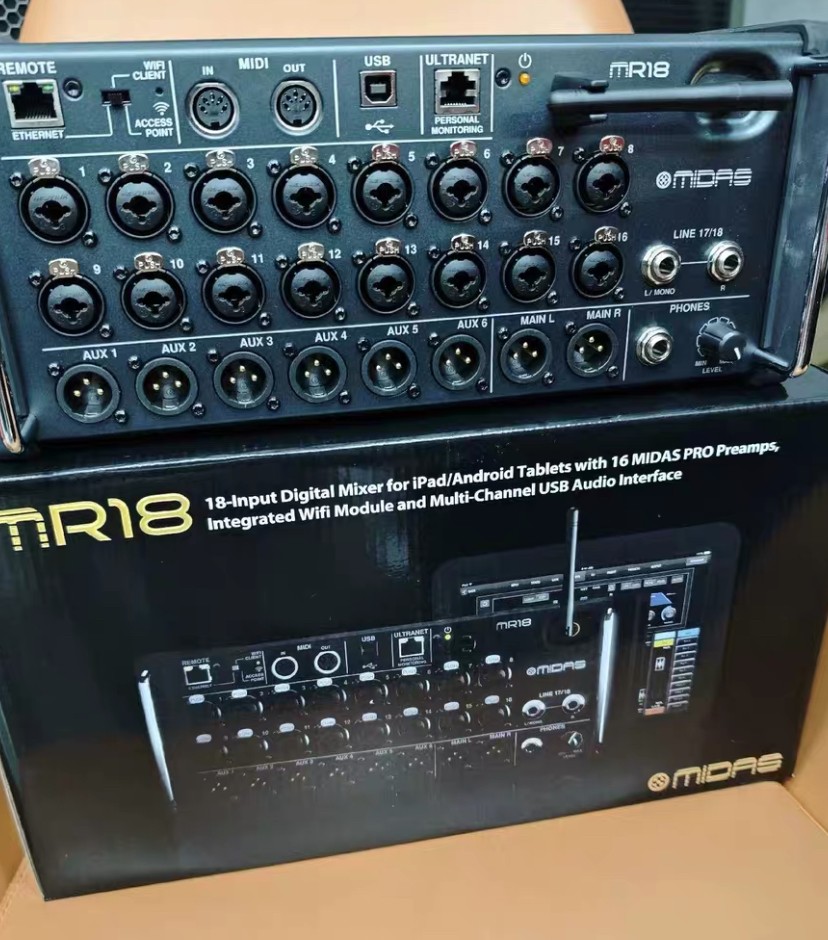 18-Input 8-Bus MR18 Digital Mixer With Wifi ModuleMulti-CH USB Audio Interfaces#