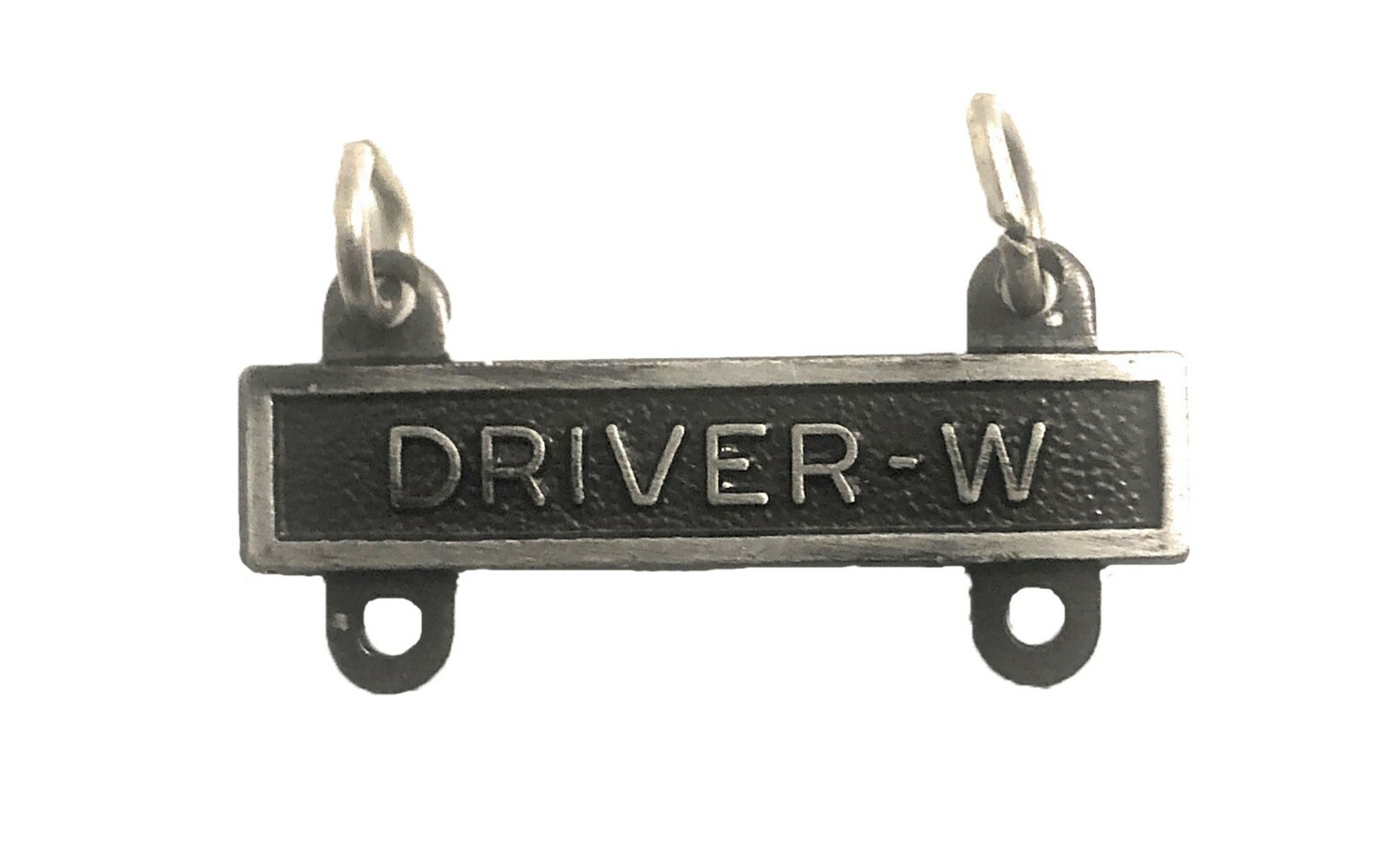 U.S. Army Driver "W" Silver Oxidized Qualification Bar (each)