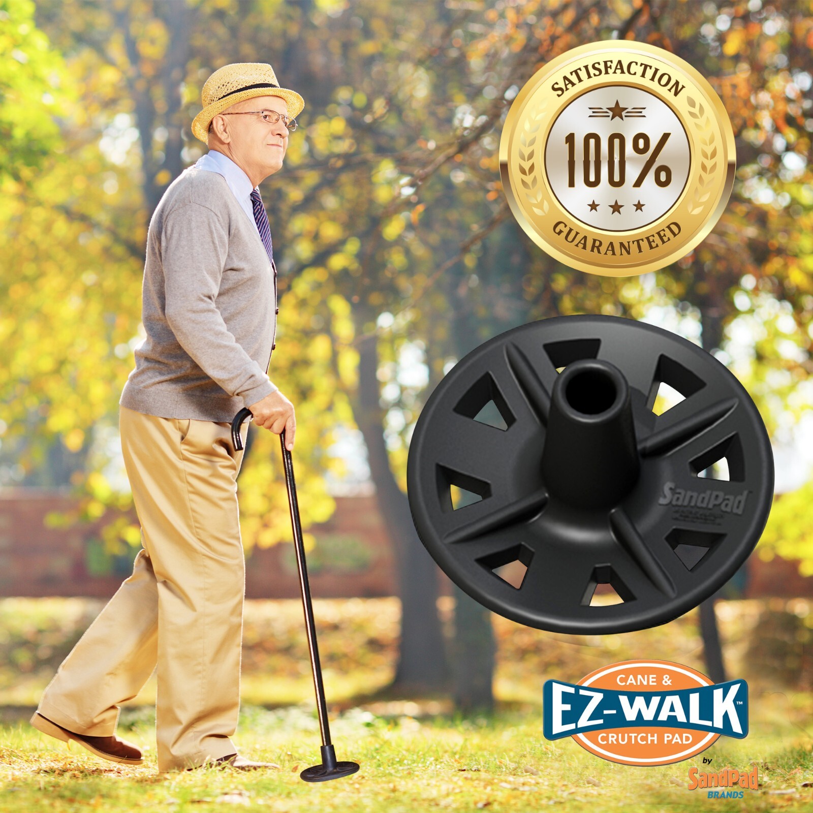 EZ-Walk All Terrain Stabilizer Cane Tip (Single Pack)