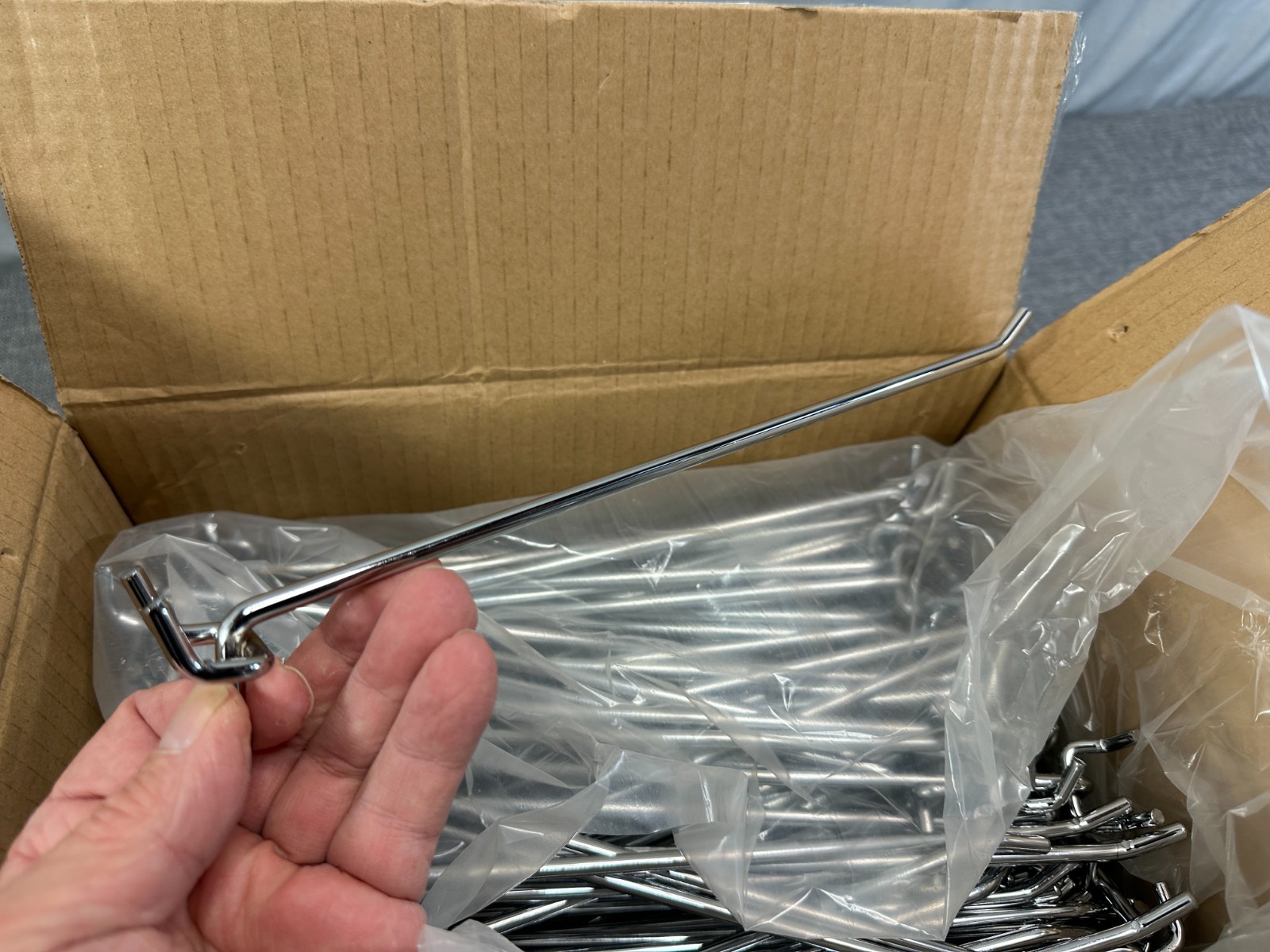 10 Inch Heavy Duty All Metal Pegboard Hooks  NEW unused