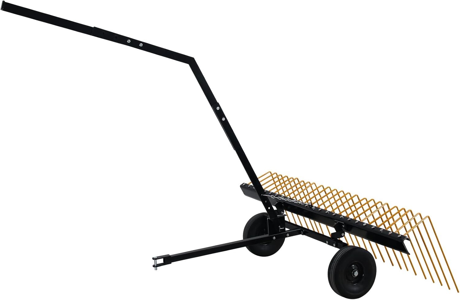 60" ATV UTV & Lawn Tractor Tow Behind Steel Landscape Rake Corrosion Resistant