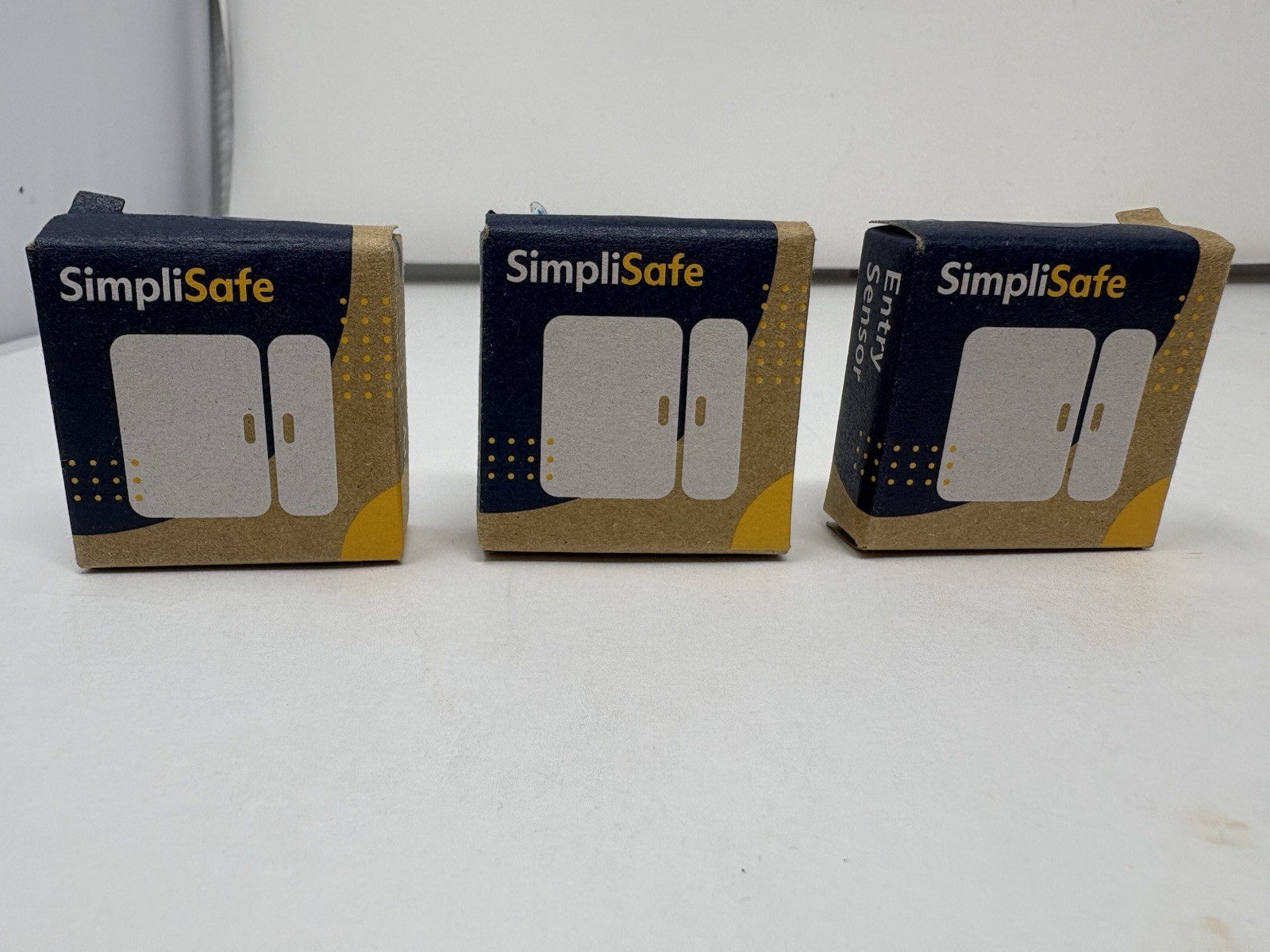 Lot Of 3 SimpliSafe ES3 Entry Door Window Sensor White 3rd Generation Brand New