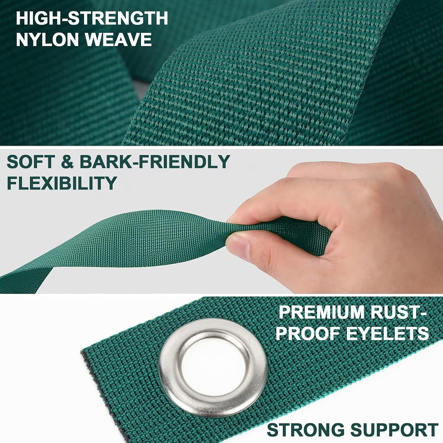 10PCS Tree Straps for Staking - Tree Support Straps with Rope | Tree Ties for Su