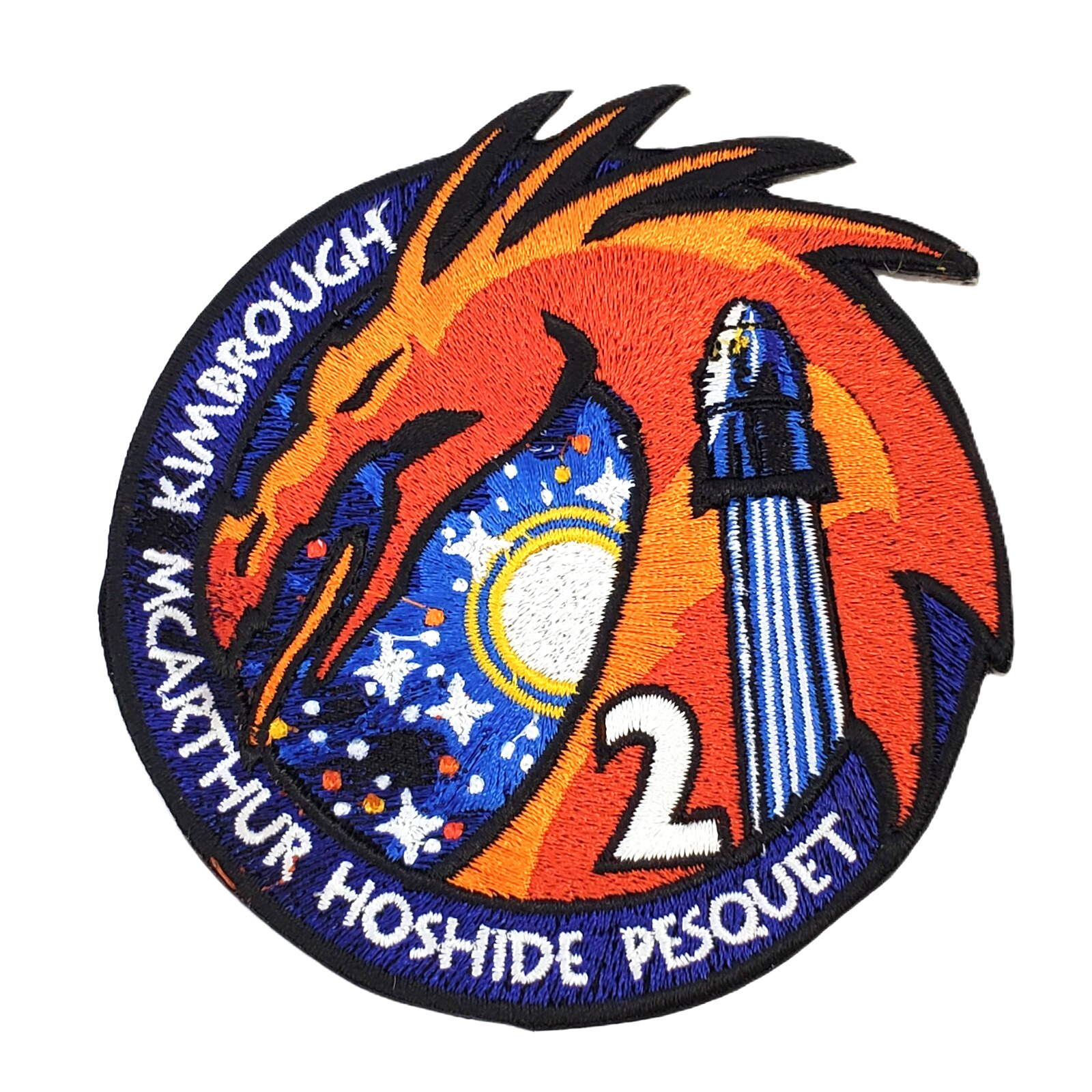 SPACEX CREW-2 NASA Mission PATCH 2021 ISS Kimbrough McArthur Hoshide Pesquet