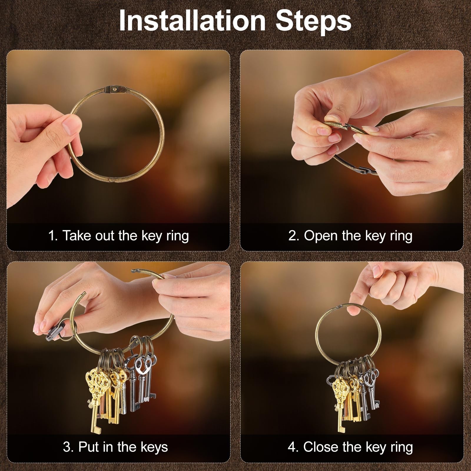 12PCS Hollow Barrel Skeleton Key, Universal Skeleton Key, Decorative Vintage ...