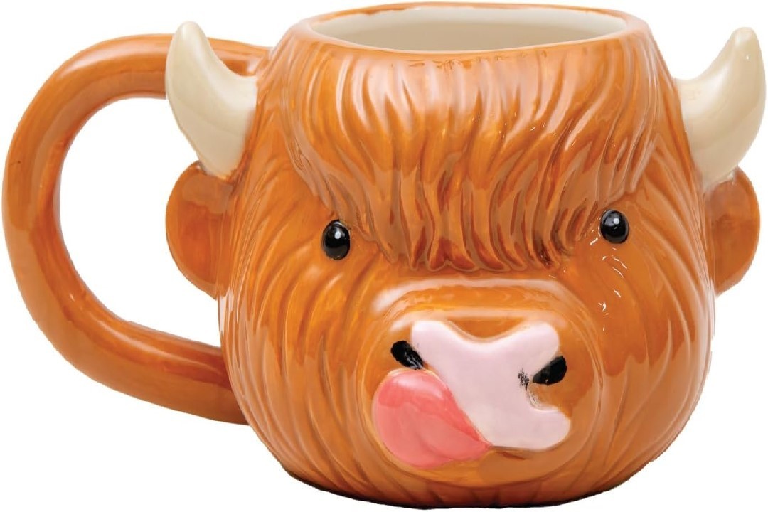 Highland Cow Lick Coffee Mug