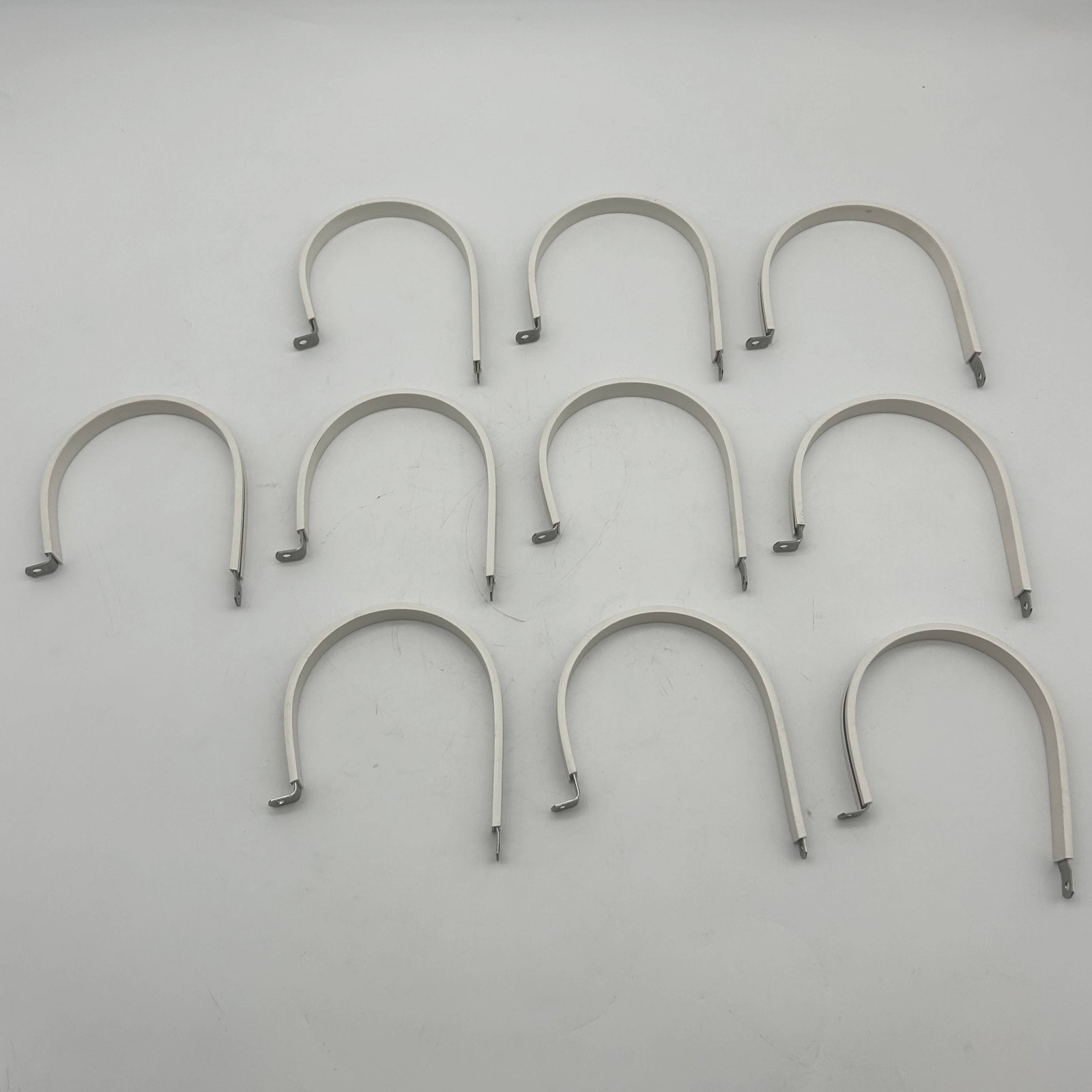 Star Technologies STAR-SS-54WP White Cushion Clamp 3.75 Dia 304 SS Pk of 10