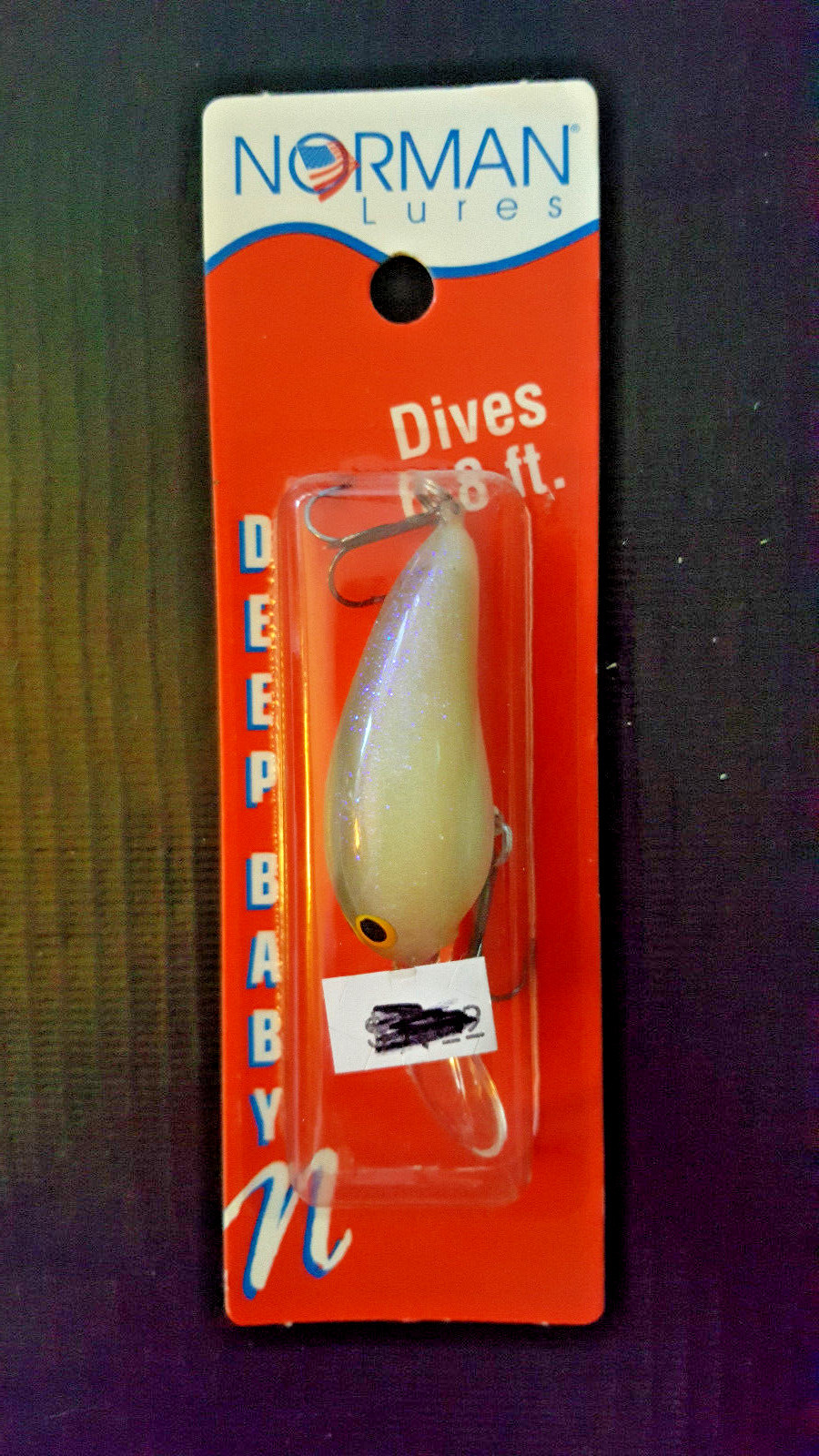 Norman Lures Deep Baby N  Pro Edge Gelcote GDBN-133 Lavendar Shad