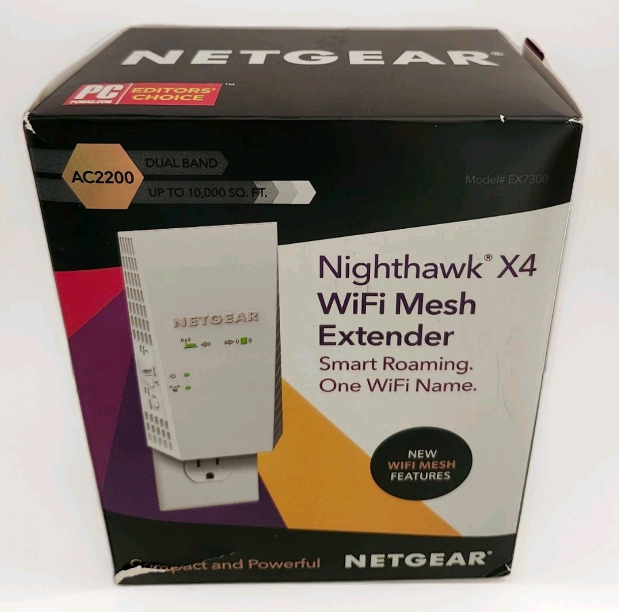 Netgear EX7300v2 Nighthawk X4 AC2200 Dual-Band WiFi Mesh Range Extender