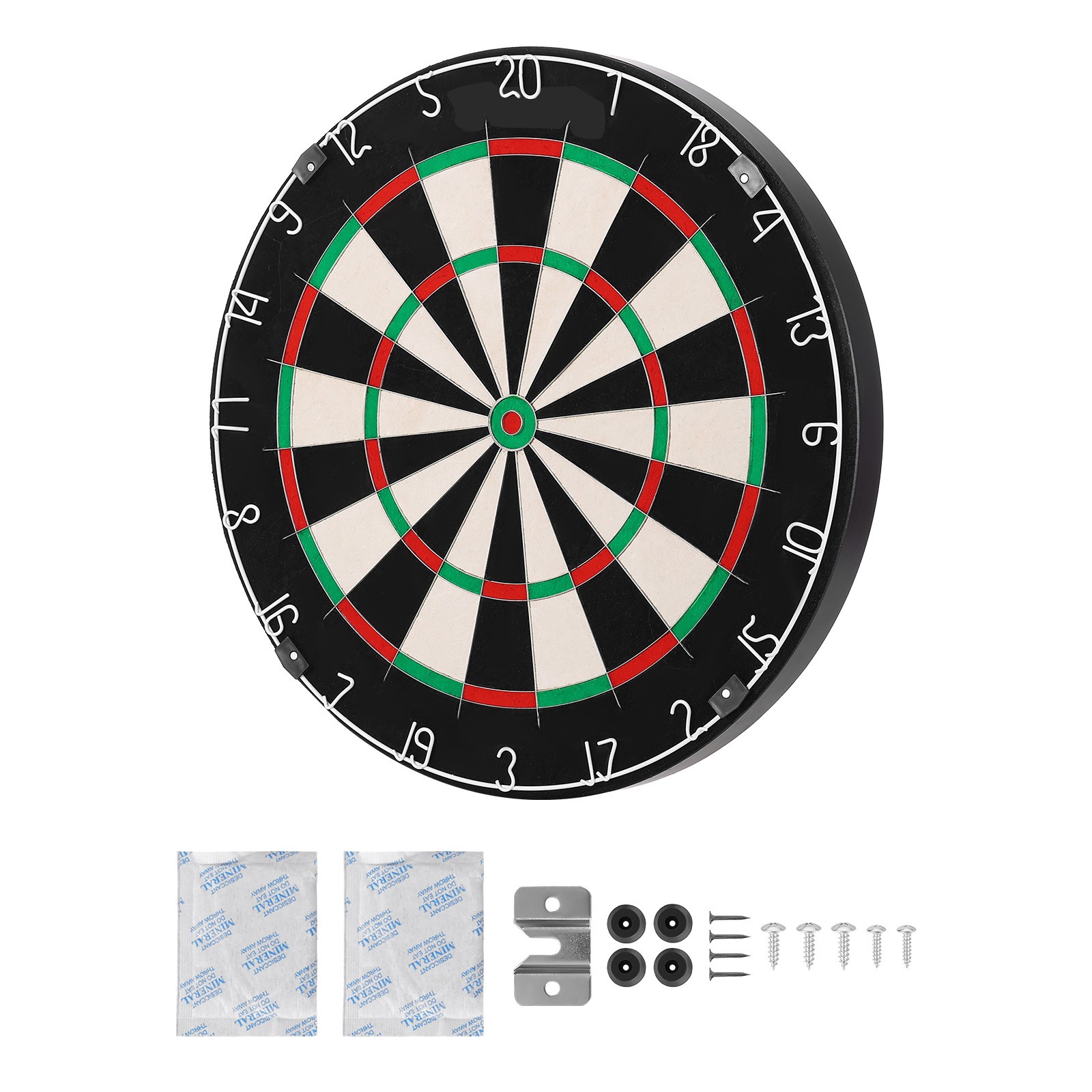 Uimoso Durable Sisal Fiber Dartboard Staple-Free Bullseye for Precision Play