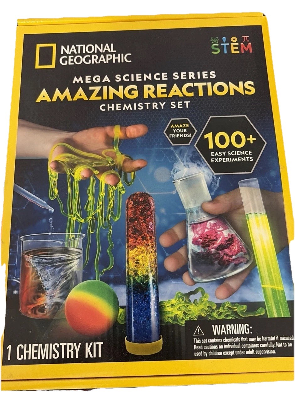 National Geographic Mega Science Series Amazing Reactions Chemistry Set