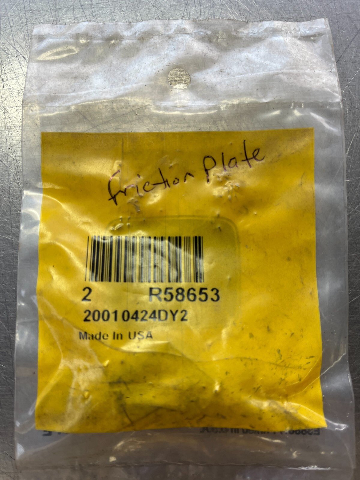 R58653   Genuine OEM  John Deere    FRICTION PLATE   QTY of 2 Plates