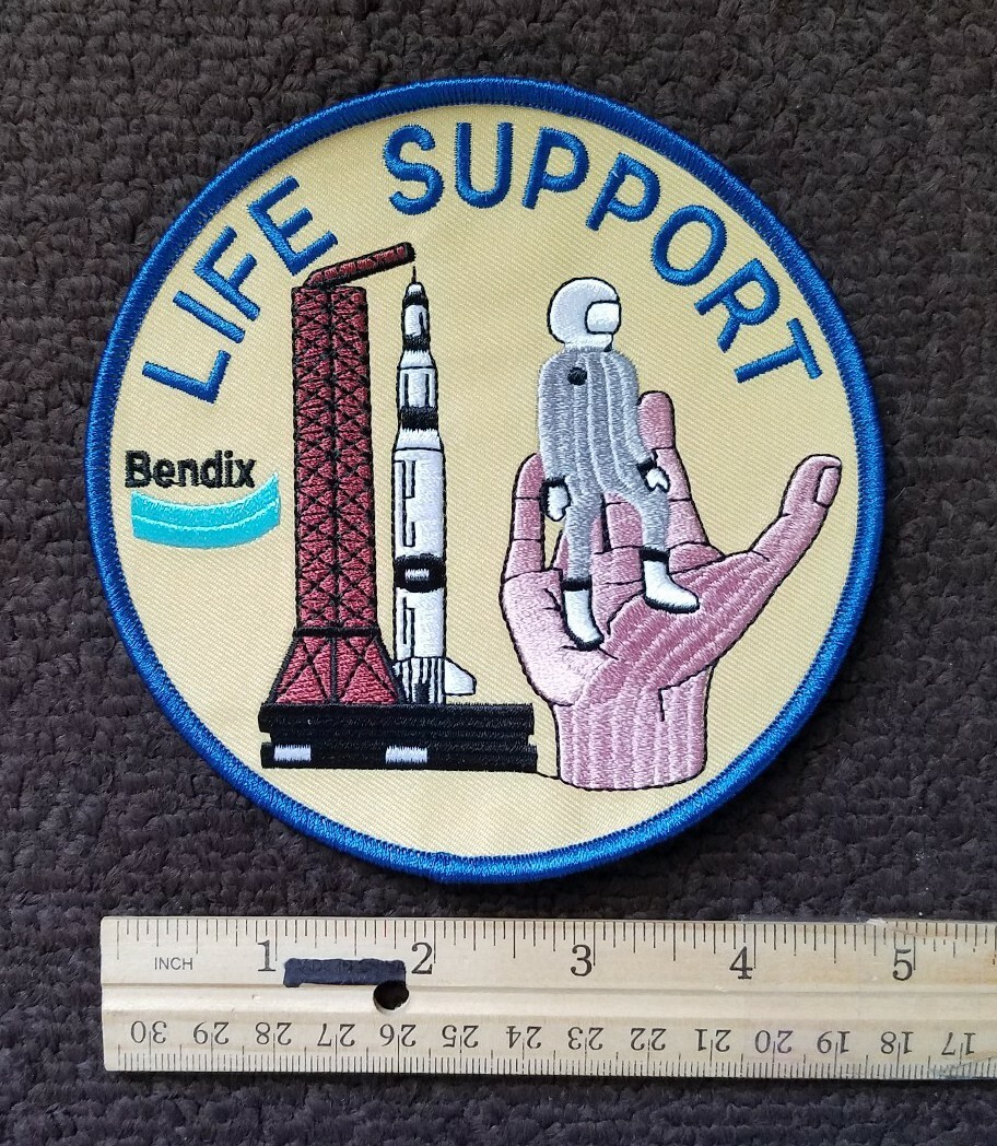 APOLLO NASA AEROSPACE MISSION BENDIX LIFE SUPPORT TEST FLIGHT USAF NASA PATCH