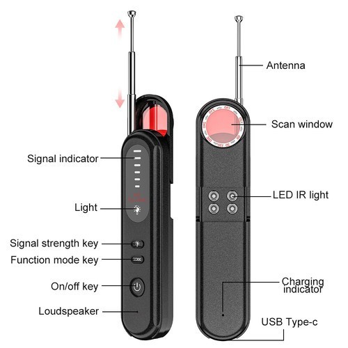 Car Tracker Detector Finder GPS anti-detector Camera For Scanner Small