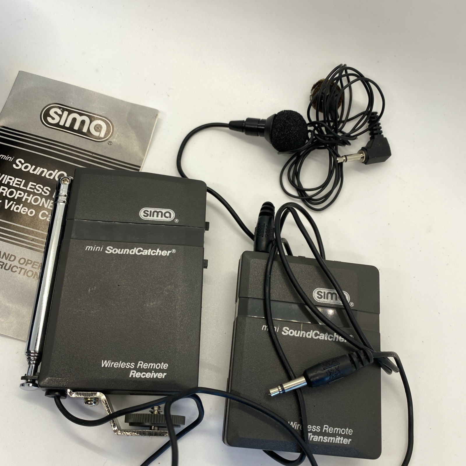 Sima Sound Catcher Wireless Remote Microphone & Receiver Model 80-3000. untested