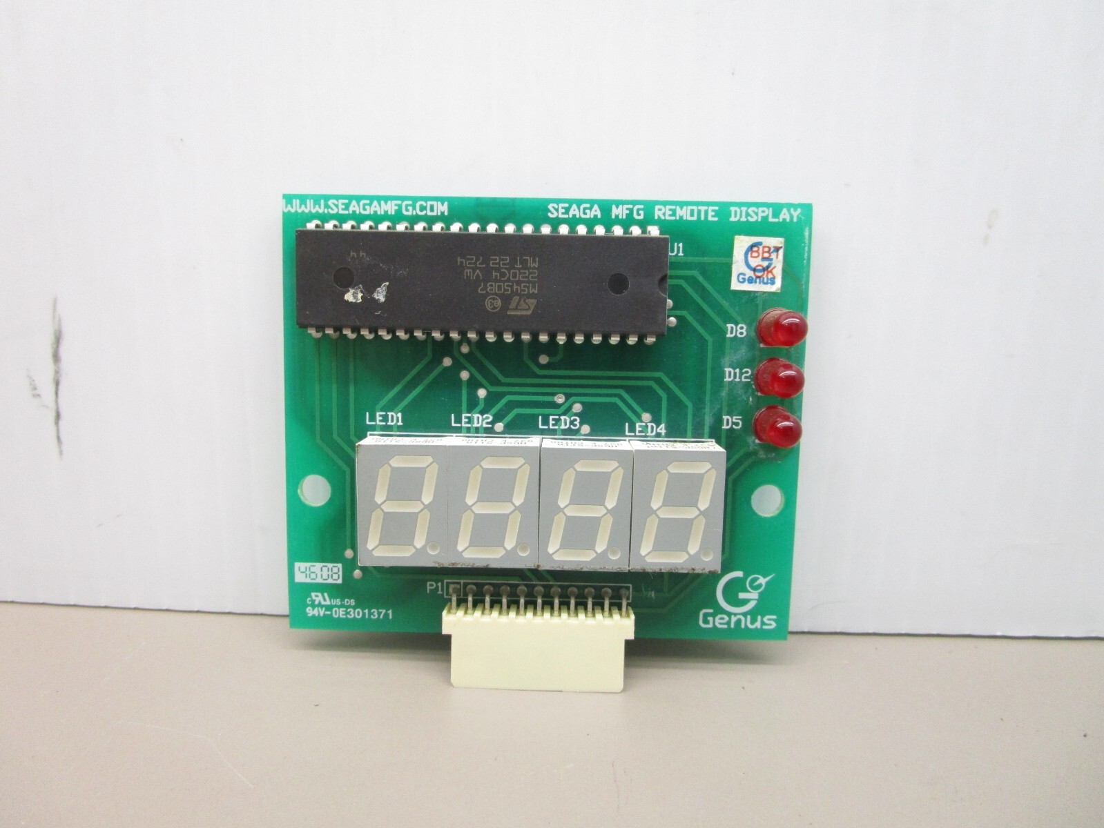Seaga Genus  EL242/4808/5189V  OD Series Display Board  94V-OE301371
