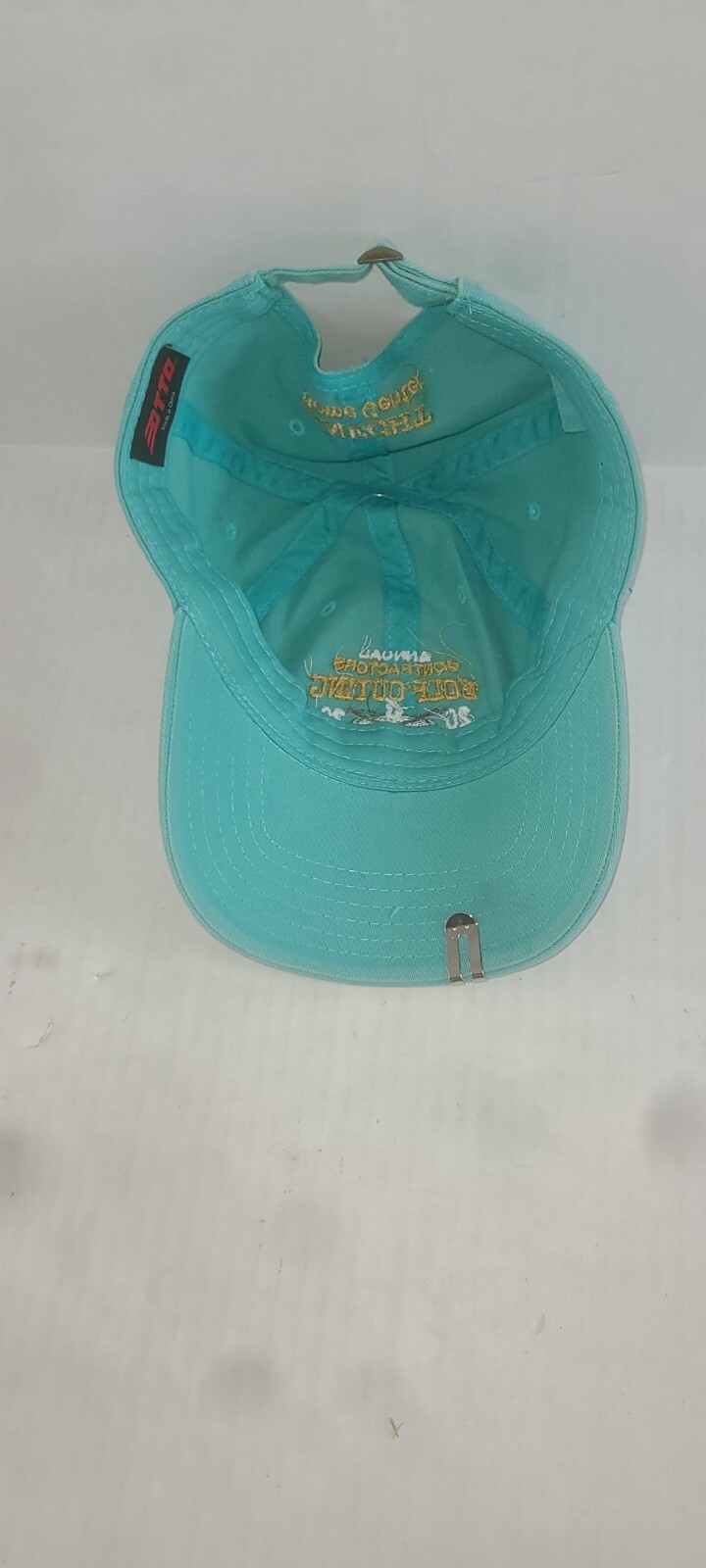 2020 Contractors Golf Outing Hat w Risque Ball Marker Lt Bluegreen Adjustable...