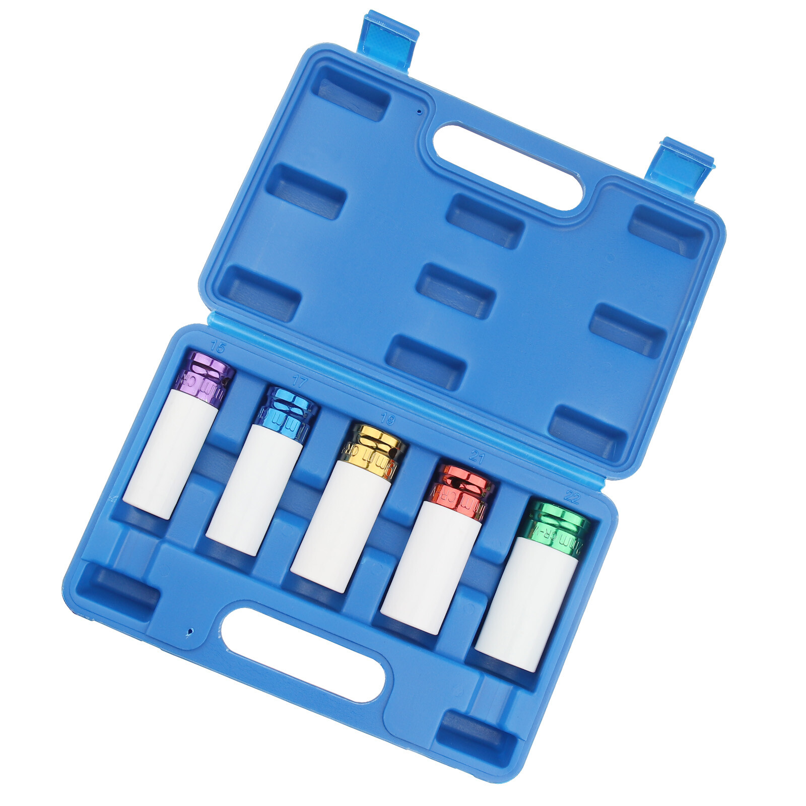 1/2" Drive Lug Nut Impact Socket Set Thin Wall Deep Wheel Protector Tool 5-Piece