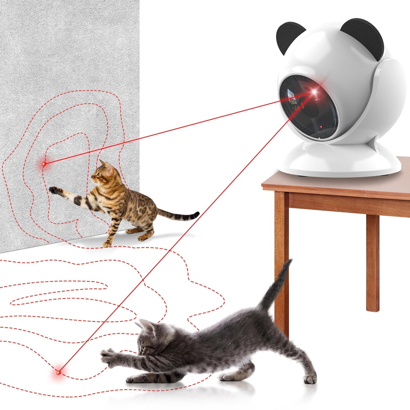 umosis Automatic Cat Laser Toy Interactive Cat Toys for Indoor Cats/Kitty/Dogs,​