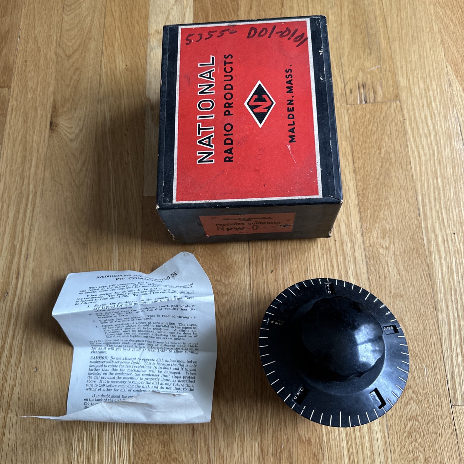 National Radio Products NPW-O Precision Condenser