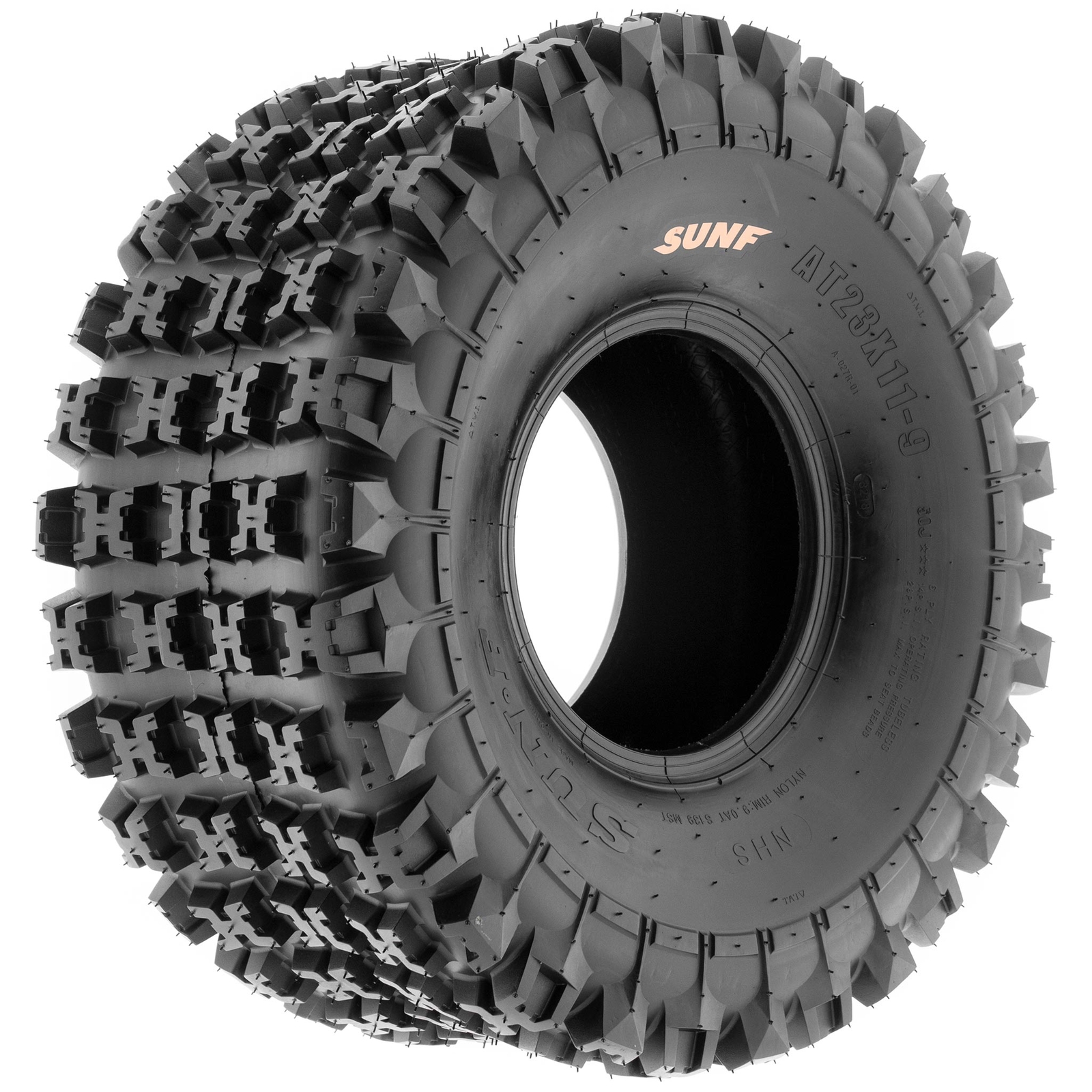 SunF A027 All Terrain ATV UTV Tubeless Tire [Set of 4]