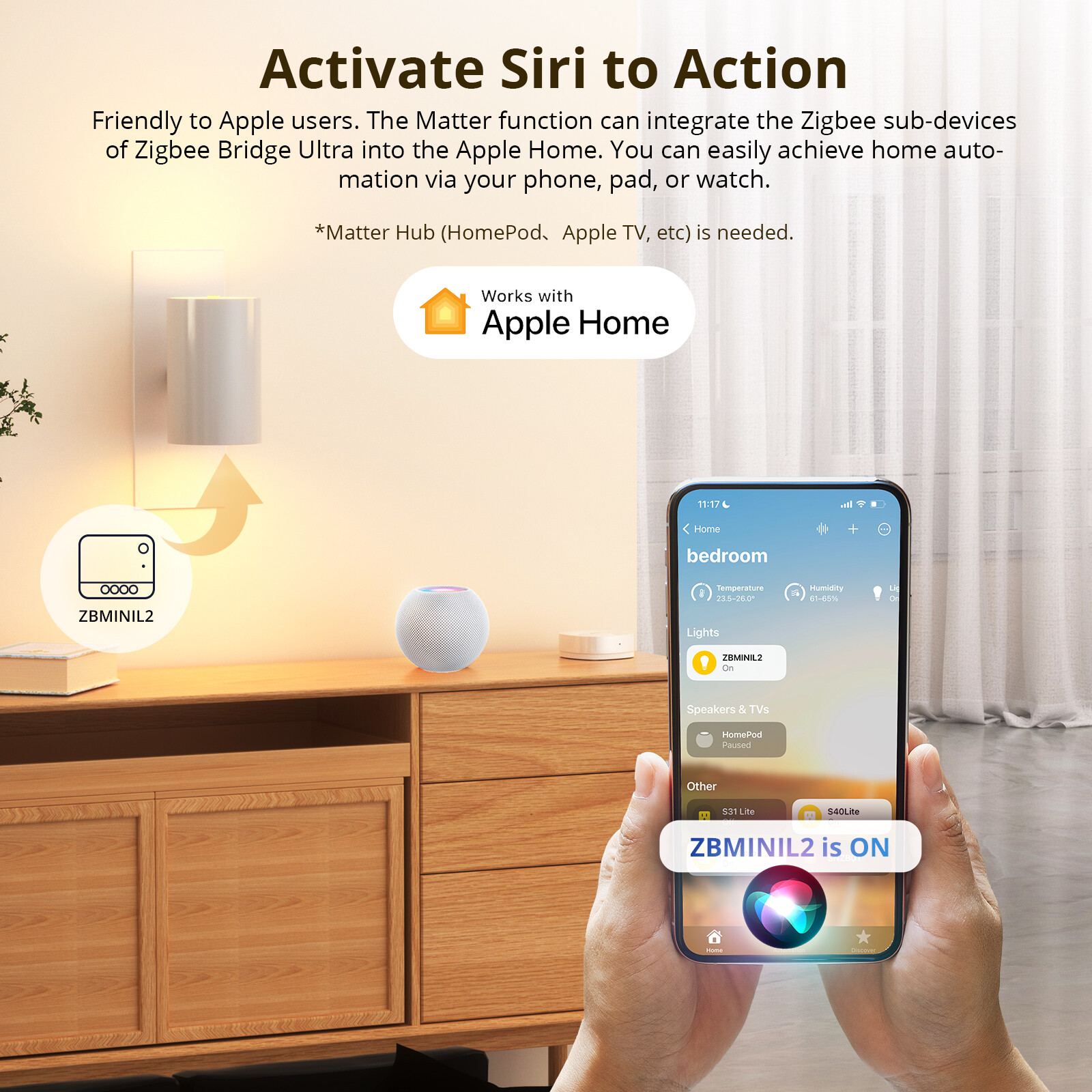 SONOFF Zigbee Bridge Ultra Matter Bridge Zigbee Hub Gateway Smart Home Security
