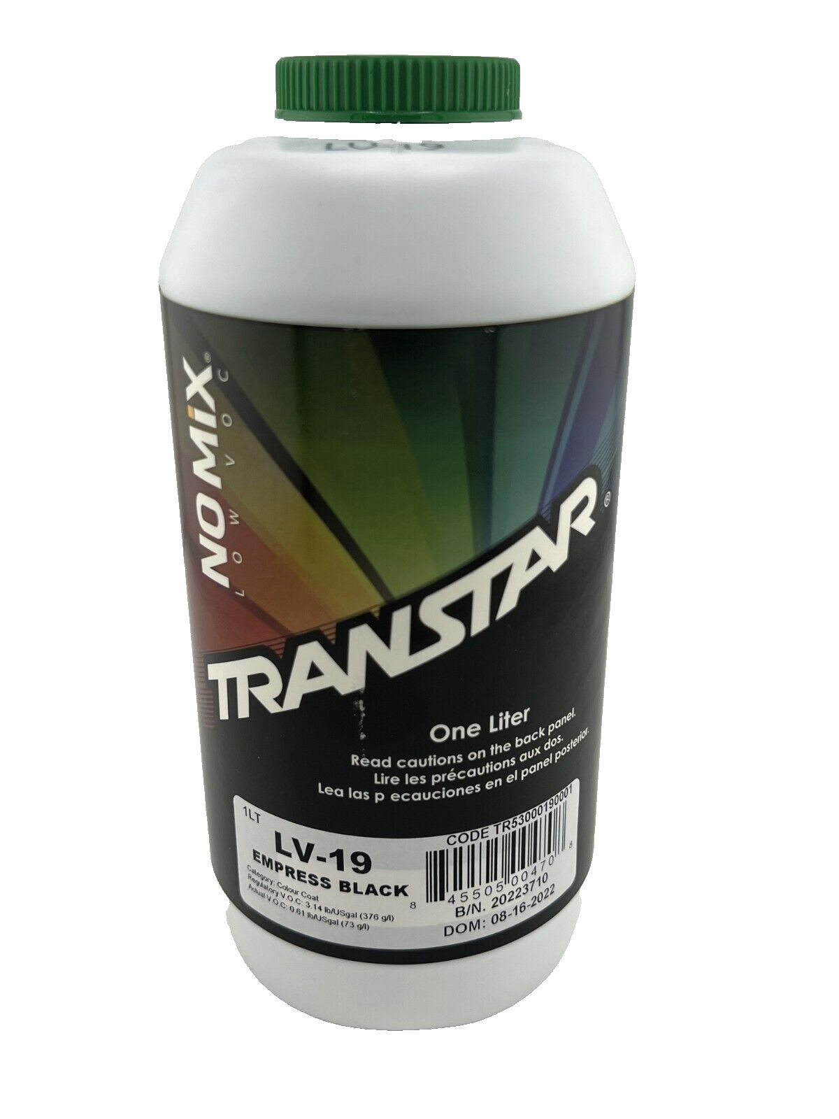 TRANSTAR LV-19 Empress Black - NO MIX paint toner - 1 LITER - FREE SHIPPING