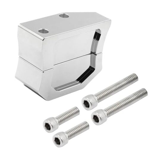 Chrome 1" 2" Adjustable Kickstand Lift Block For Road King FLHR,Road Glide