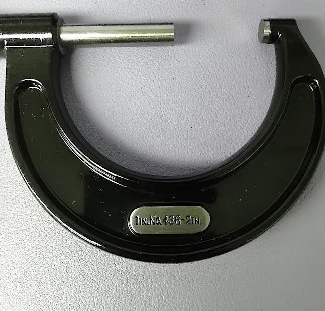 L. S. Starrett Co. MACHINICAL SCREW THREAD MICROMETER CALIPER 2" Max .001" Res