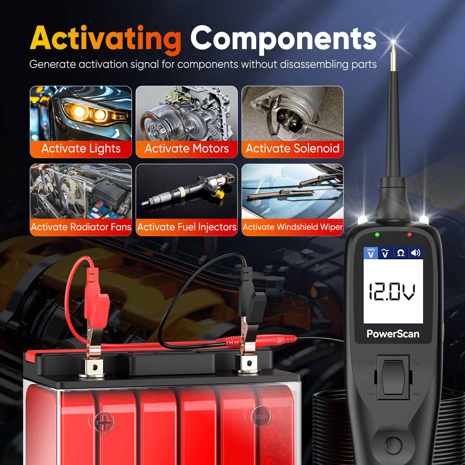 2025 Autel Powerscan PS100 Automotive Electrical Circuit System Diagnosis Tool