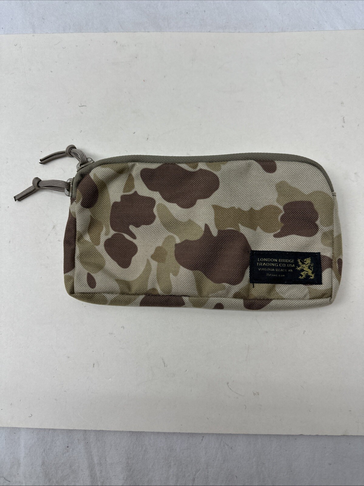London Bridge LBT 8033A Slim Utility Pouch Arid Frogskin Duck Hunter Camo MOLLE