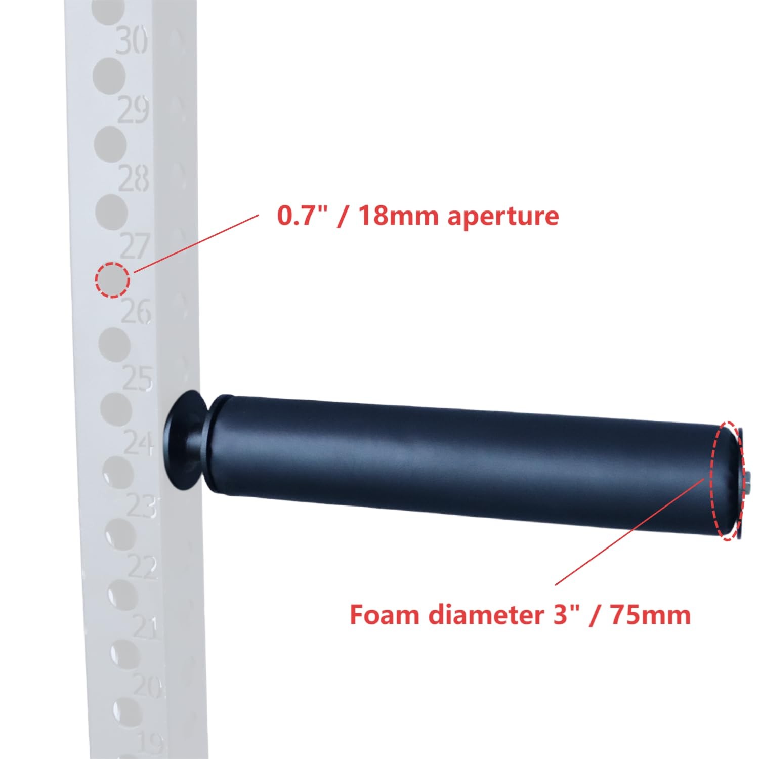 Single Leg Squat Roller/Nordic Hamstring Curl for Squat Rack Power Rack Attac